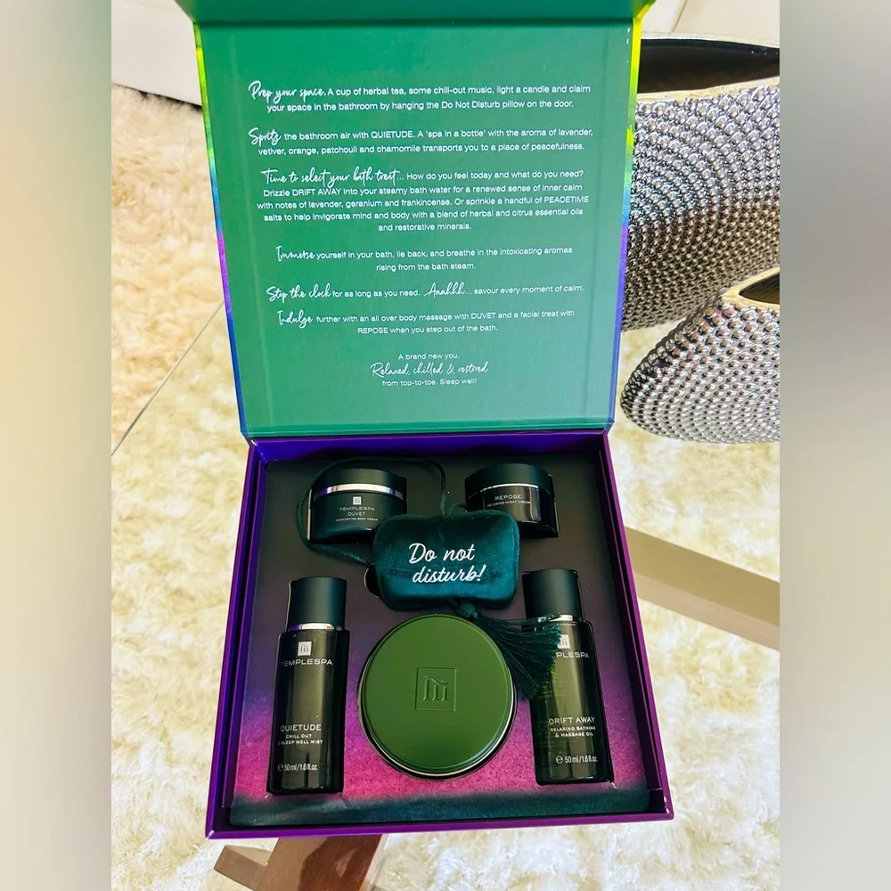 Temple Spa Do Not Disturb Collection Peace & Relaxation Gift Set